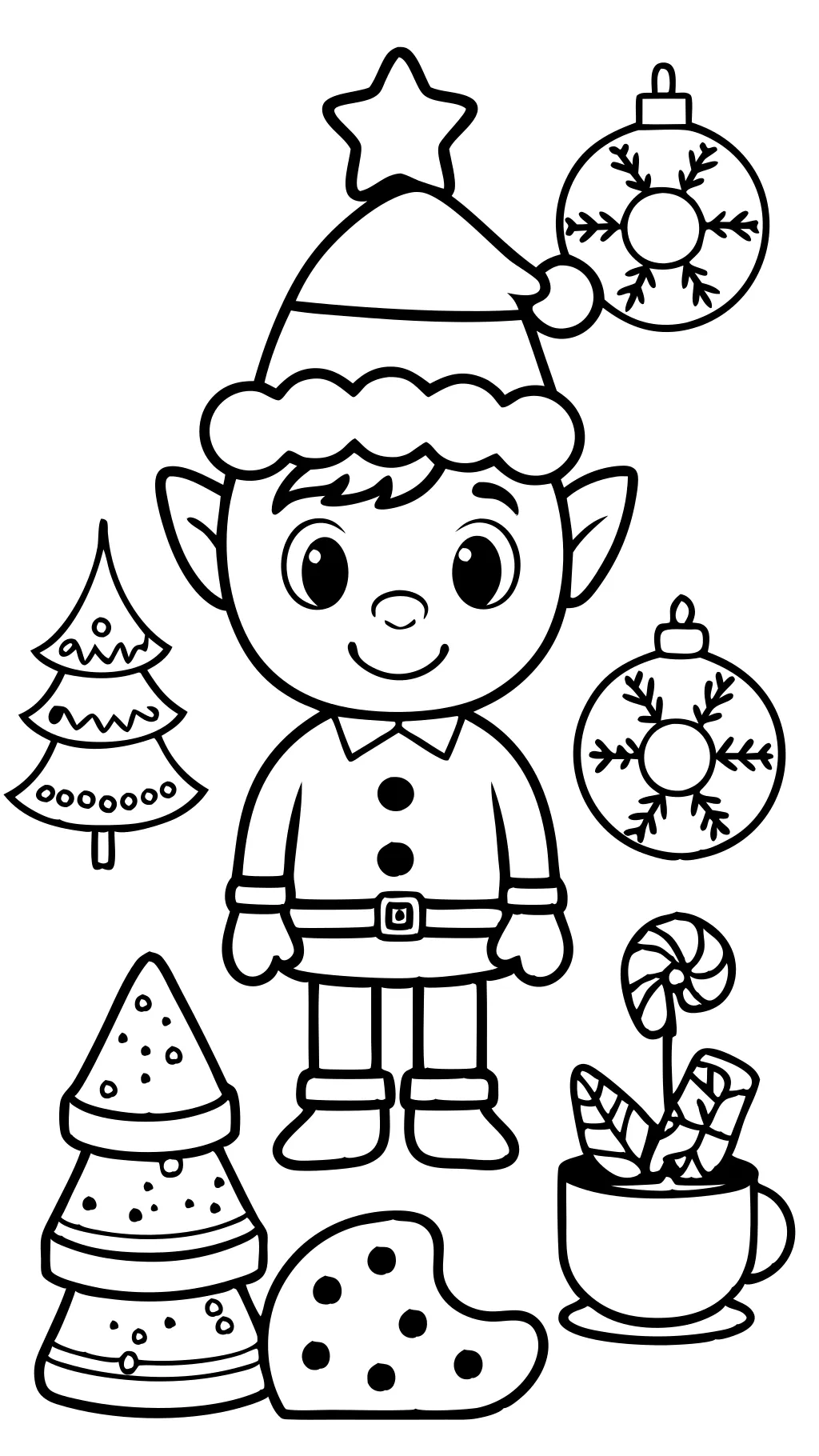 elf on the shelf printable coloring pages